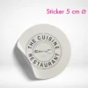 Sticker rund 5 cm drucken lassen. Sticker Rund selbst online gestalten.