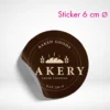 Sticker rund 6 cm drucken lassen. Eigene Sticker einfach selbst online gestalten und bestellen.