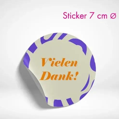 Sticker rund 7 cm drucken lassen. Sticker rund selbst online gestalten und bestellen.